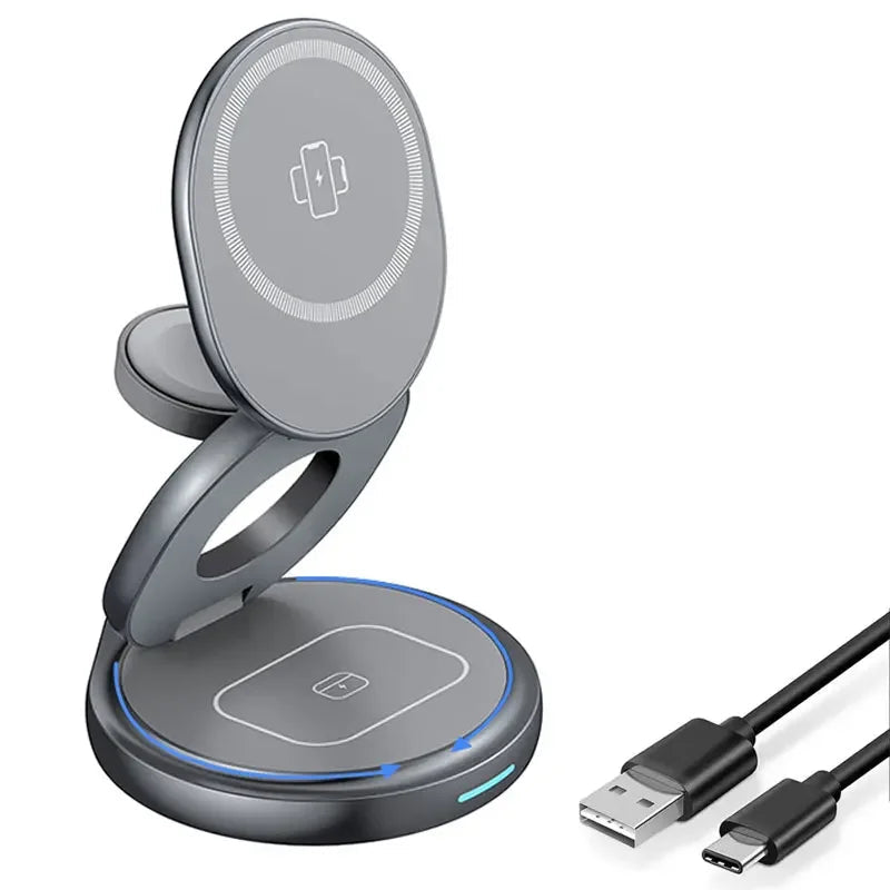 3-in-1 Magnetic Wireless Charger Stand