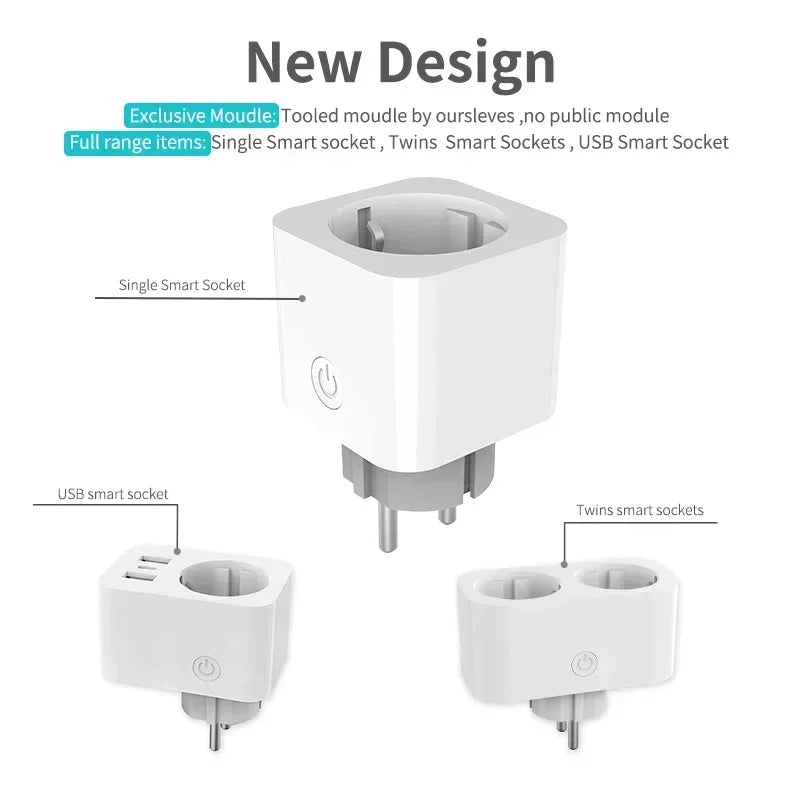 Tuya Smart Plug EU with App, Alexa & Power Metering