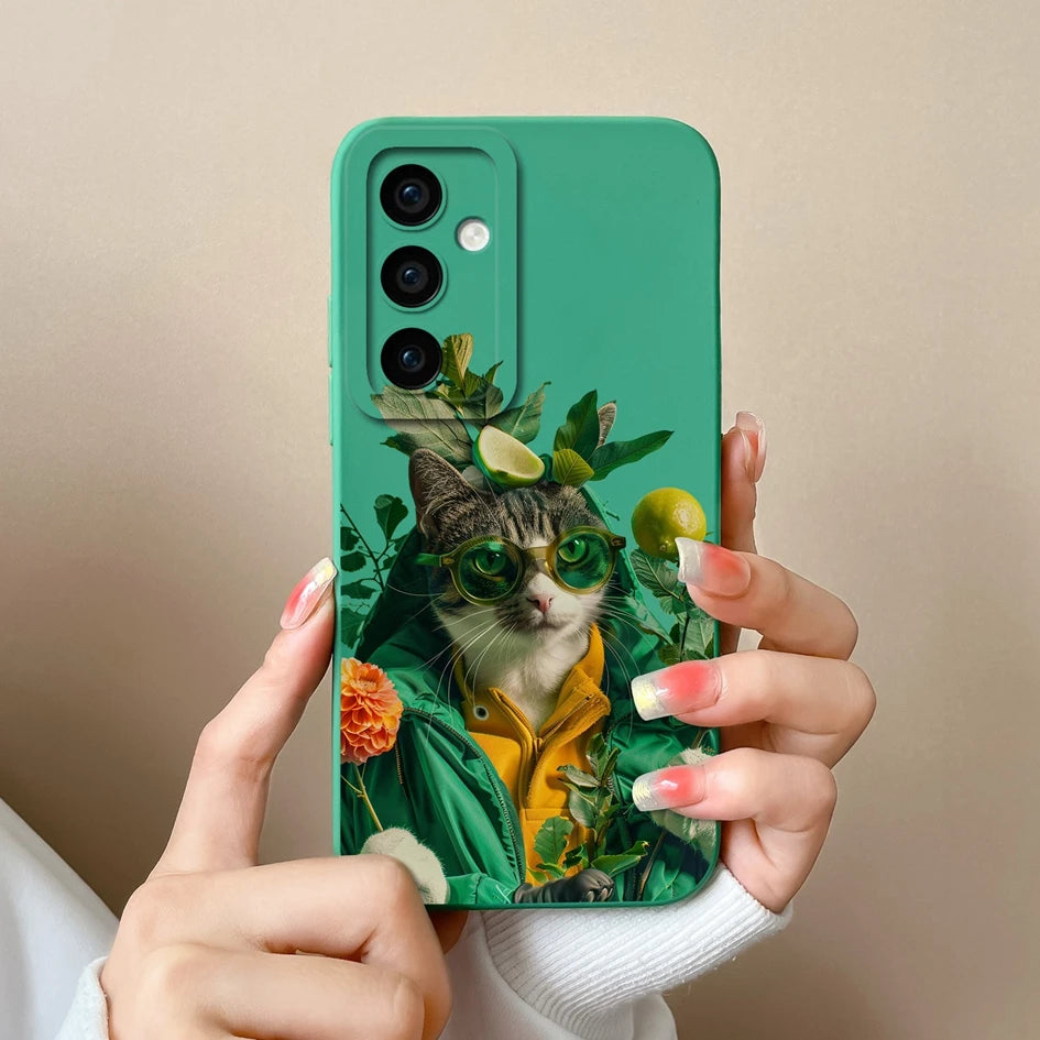 Leopardenmuster Silikonhülle mit Kameraschutz