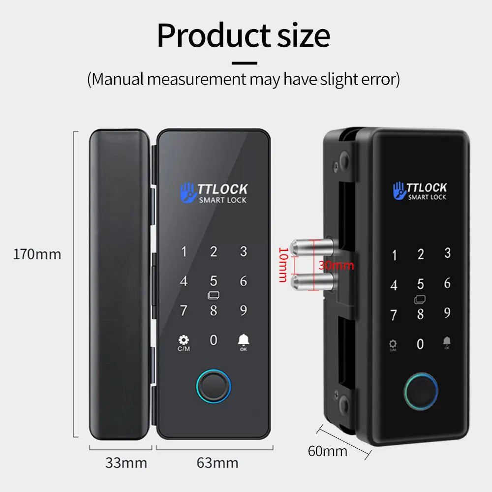 Smart Glas Türschloss mit TTLock App & G2 Gateway