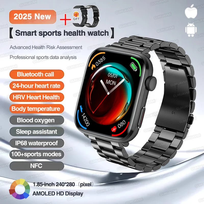 Classic Smartwatch 2025 Men Women GPS NFC AMOLED
