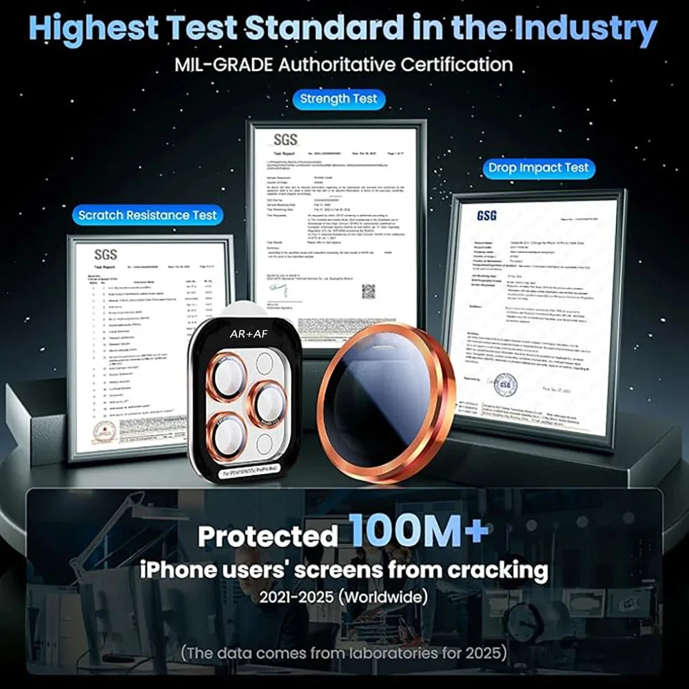 8K HD Kamera-Objektivschutz für iPhone 17 Pro Max