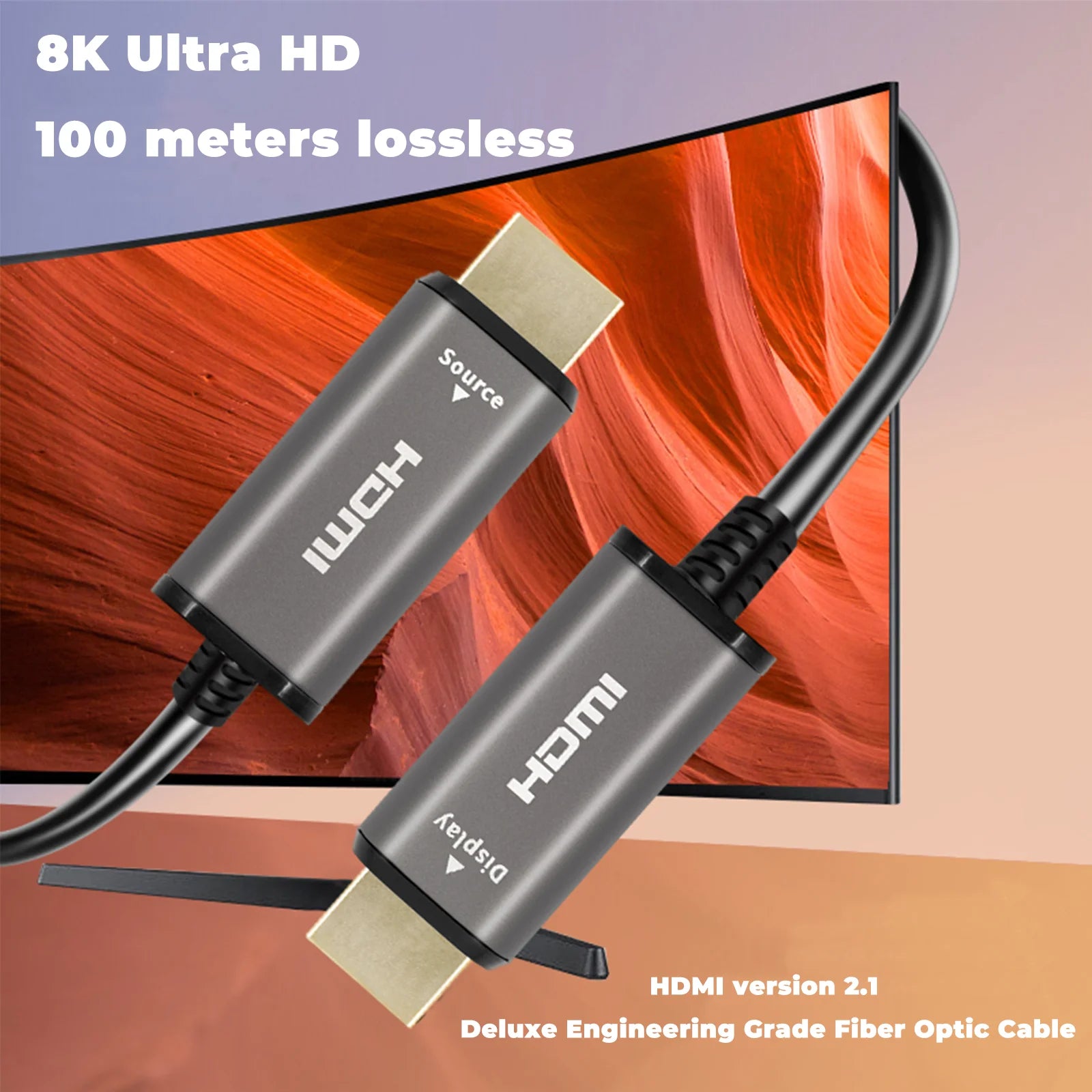 8K HDMI 2.1 Glasfaserkabel 10m 4K 240Hz Ultra Speed