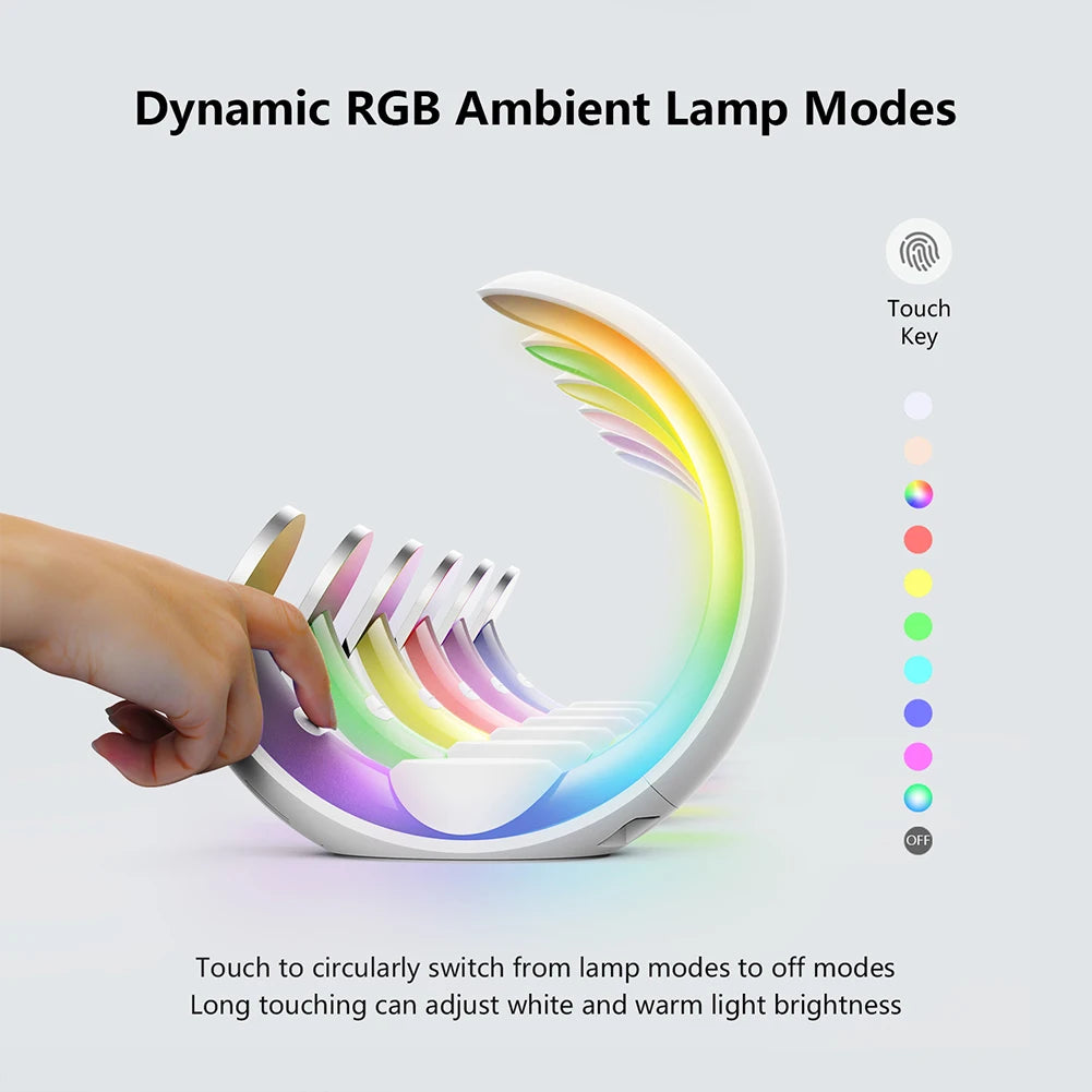 4-in-1 Magnetische Kabellose Ladestation mit Lampe