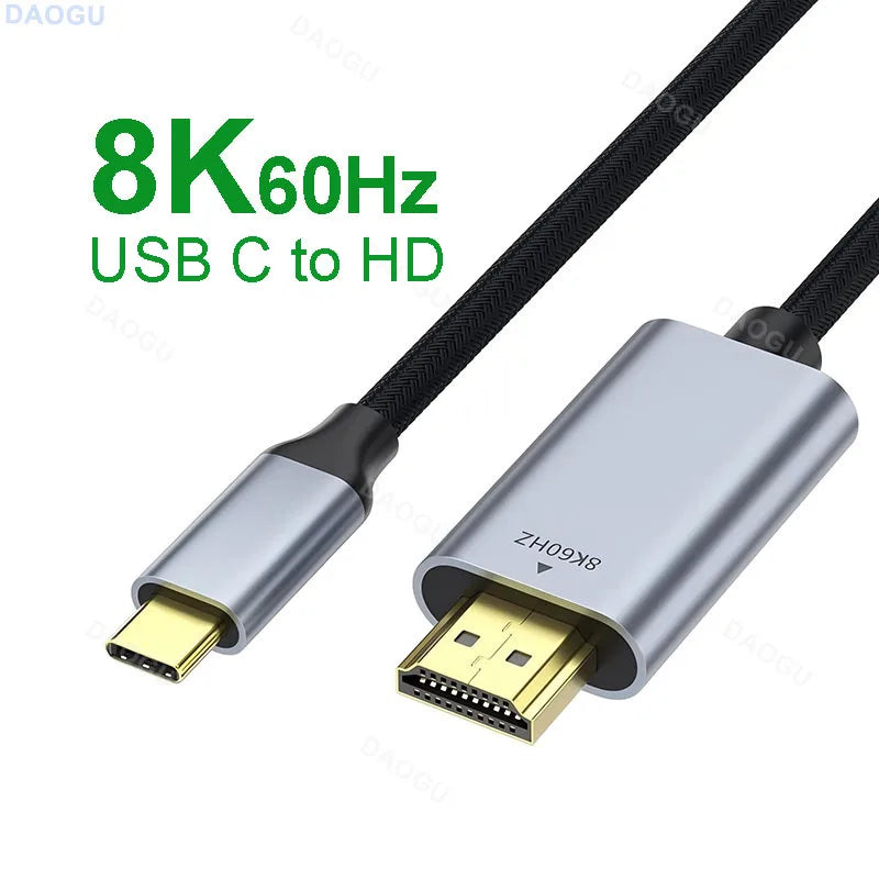 USB-C zu HDMI Kabel 8K 60Hz für Laptop & Smartphone