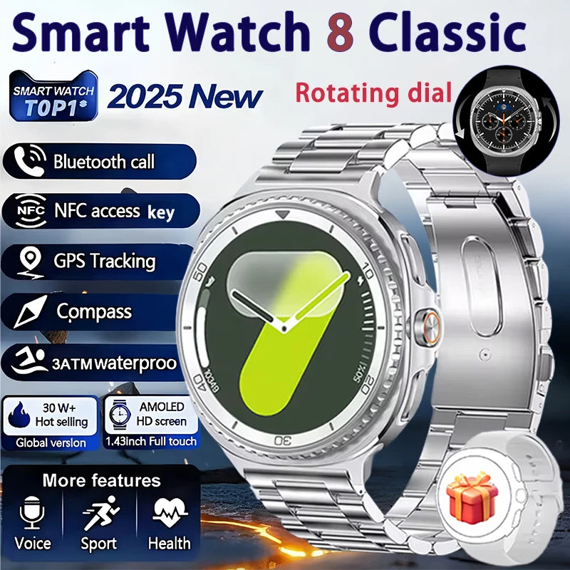 Elegant Watch 8 Smartwatch 1.43" AMOLED GPS NFC 2025