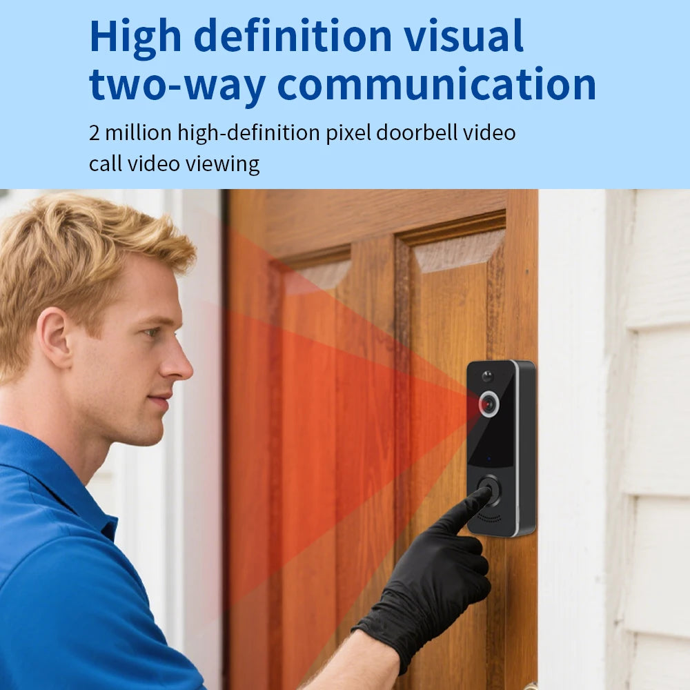 2,4G WiFi Video Türklingel 1080P Infrarot Nachtsicht