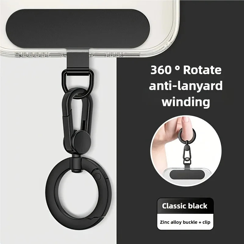 Edelstahl Handy-Lanyard mit 360° Drehclip