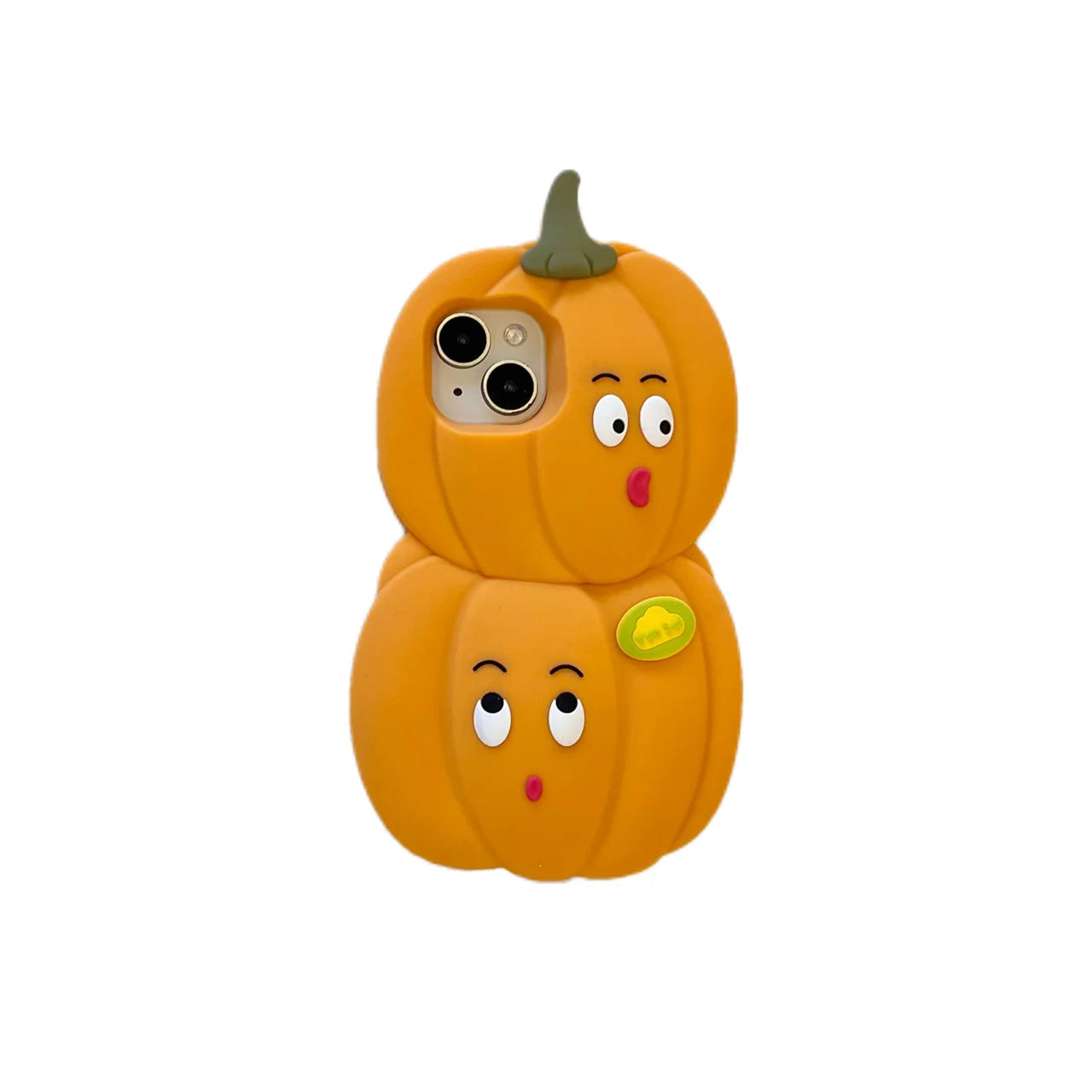 3D Kürbis Cartoon Hülle iPhone Silikon stoßfest