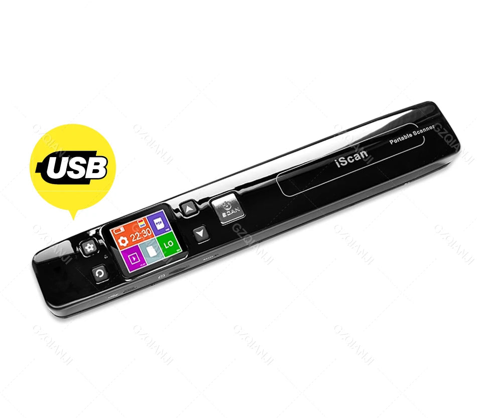 Mobiler A4-HD-Dokumentenscanner mit LED und 1050 DPI
