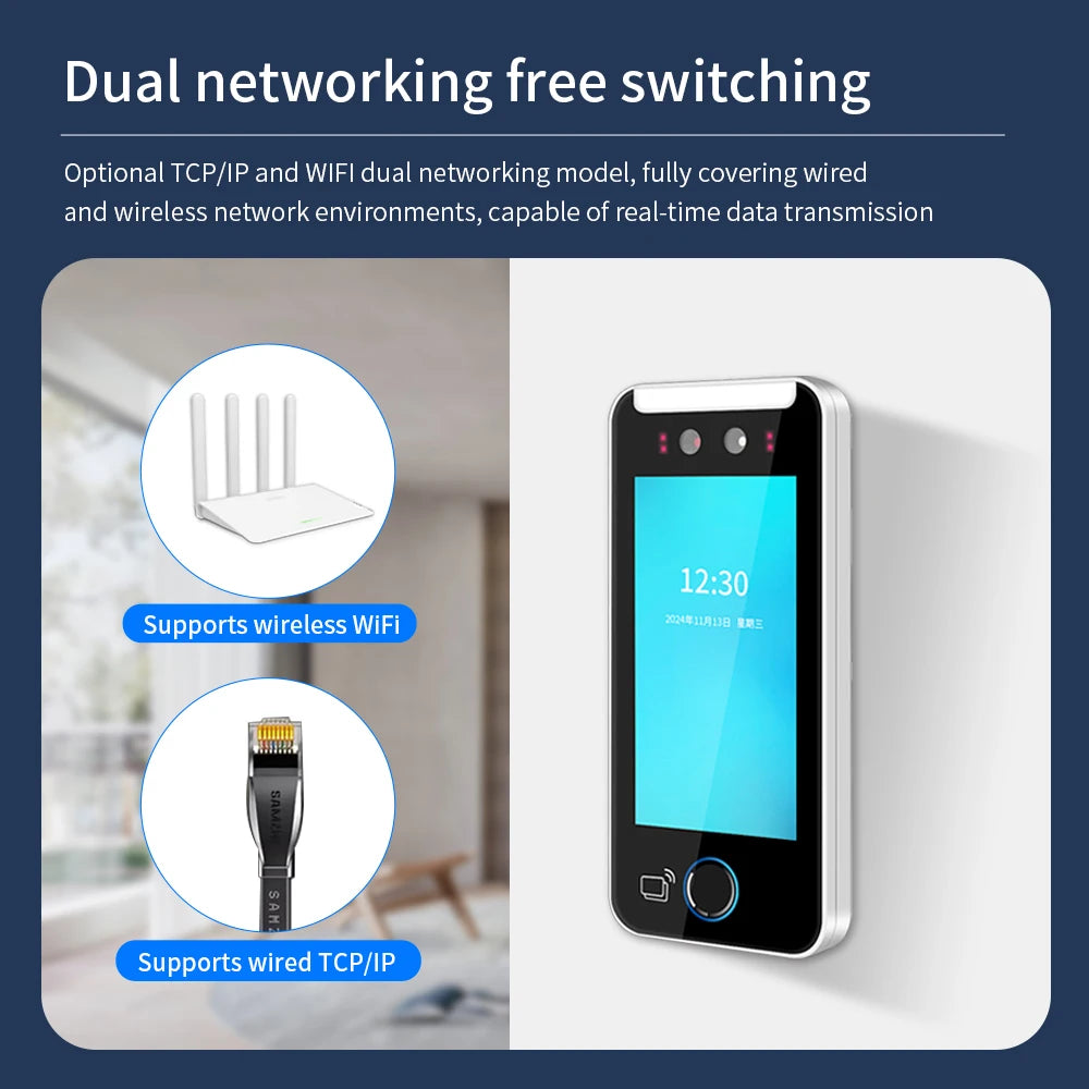 5" AI Gesichtserkennung & Fingerabdruck Terminal WLAN
