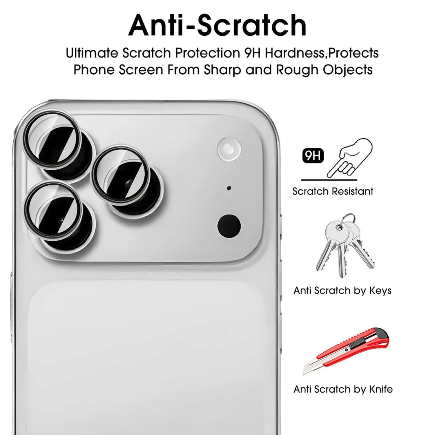 Camera lens protector set for iPhone 17 series