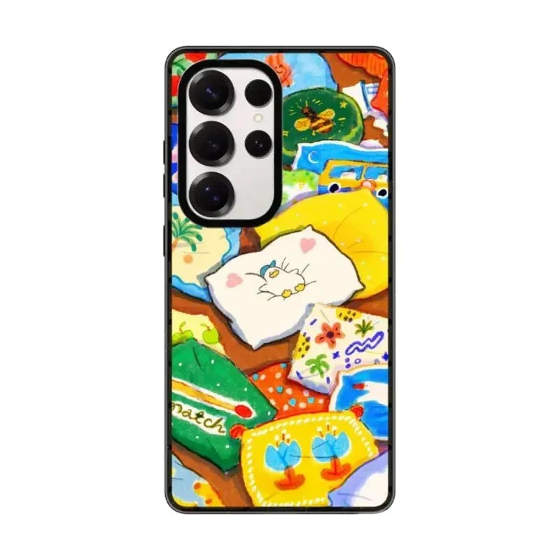 Lustige Duck Skincare Magnet Hülle für Samsung