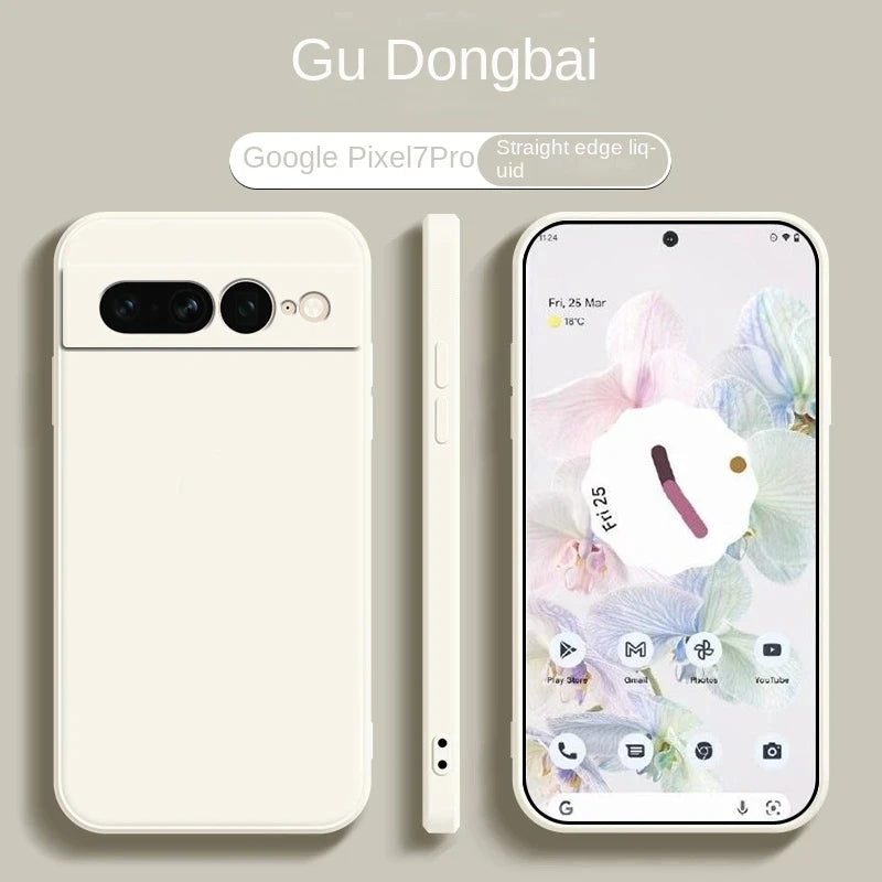 Liquid silicone case for Pixel 8A–10 Pro