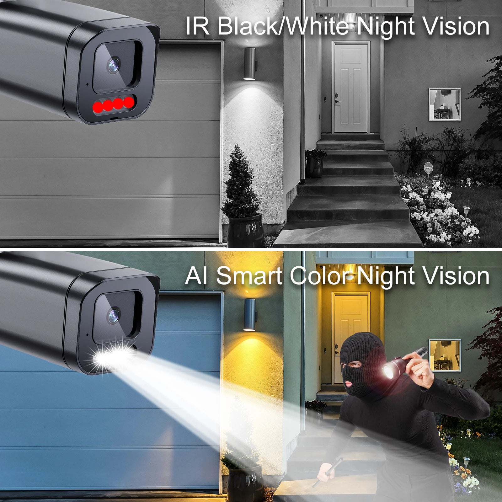 4K 8MP POE Außenkamera mit Audio & Nachtsicht Farbe