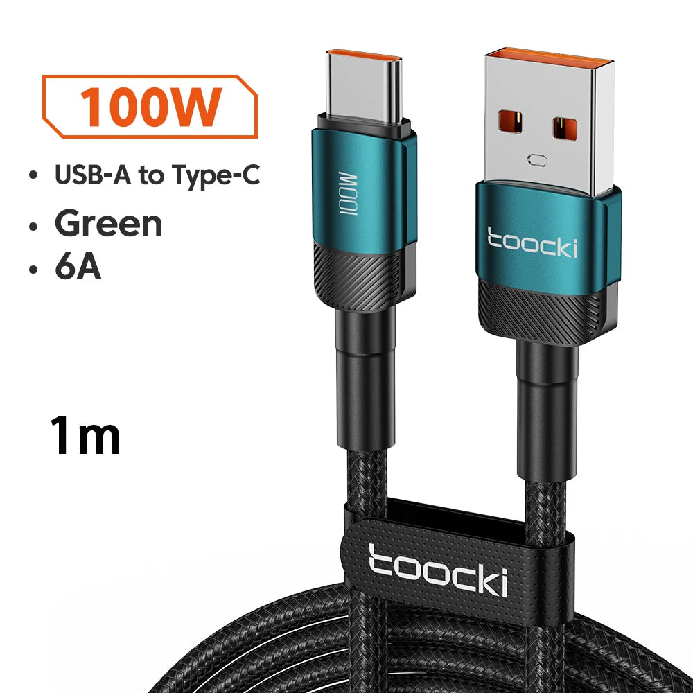 Toocki 6A USB-C Kabel Schnellladen 100W