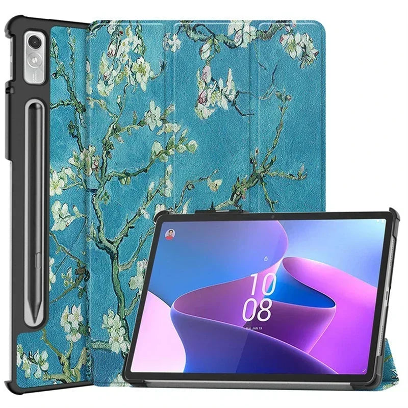 Für Lenovo Xiaoxin Pad Pro 12,7 zoll 2023 TB-370FU Tri-Folding Stand Smart Tablet Fall Für Lenovo Tab P12 Fall 12 7 Abdeckung funda