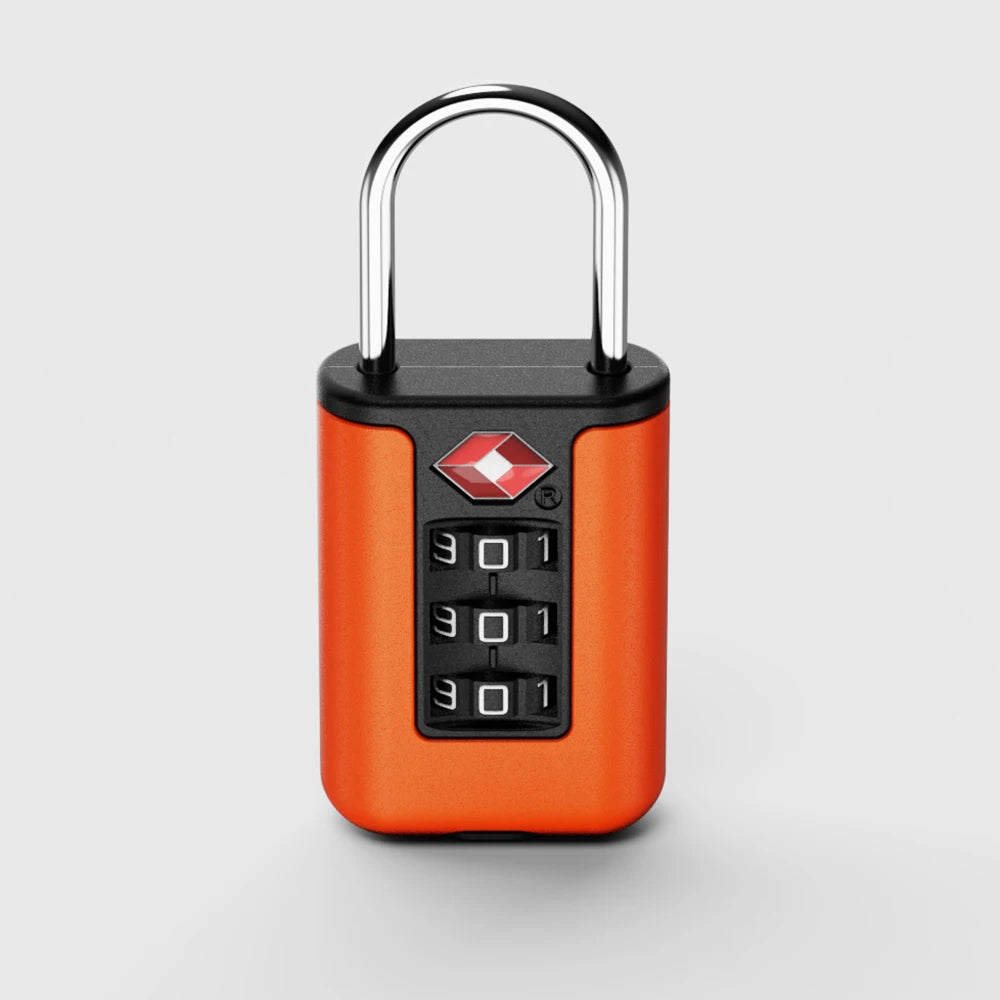 TSA Reiseschloss mit Zahlencode im Kontrastdesign