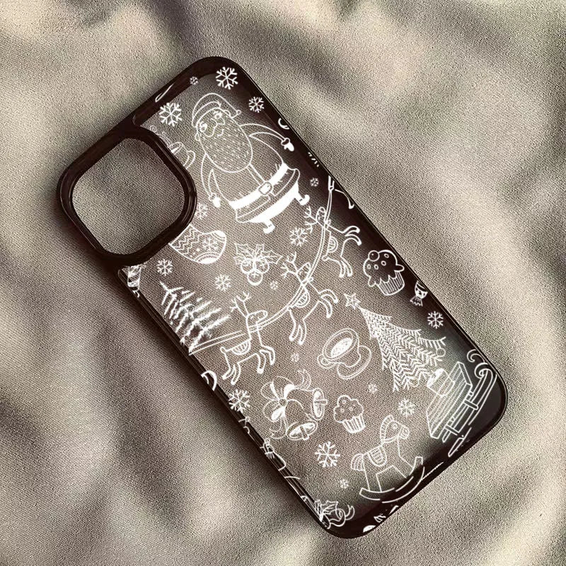 Schneeflocken Weihnachtsbaum Case für Samsung S25