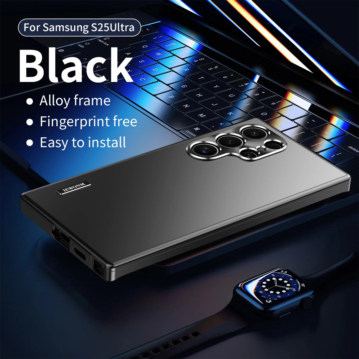 Magnetic aluminum case for Samsung S25 Ultra