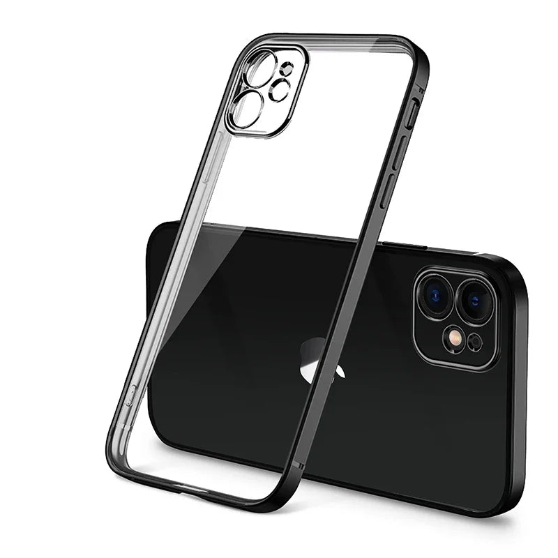 Weiche TPU Hülle mit Klarem Rücken für iPhone 17