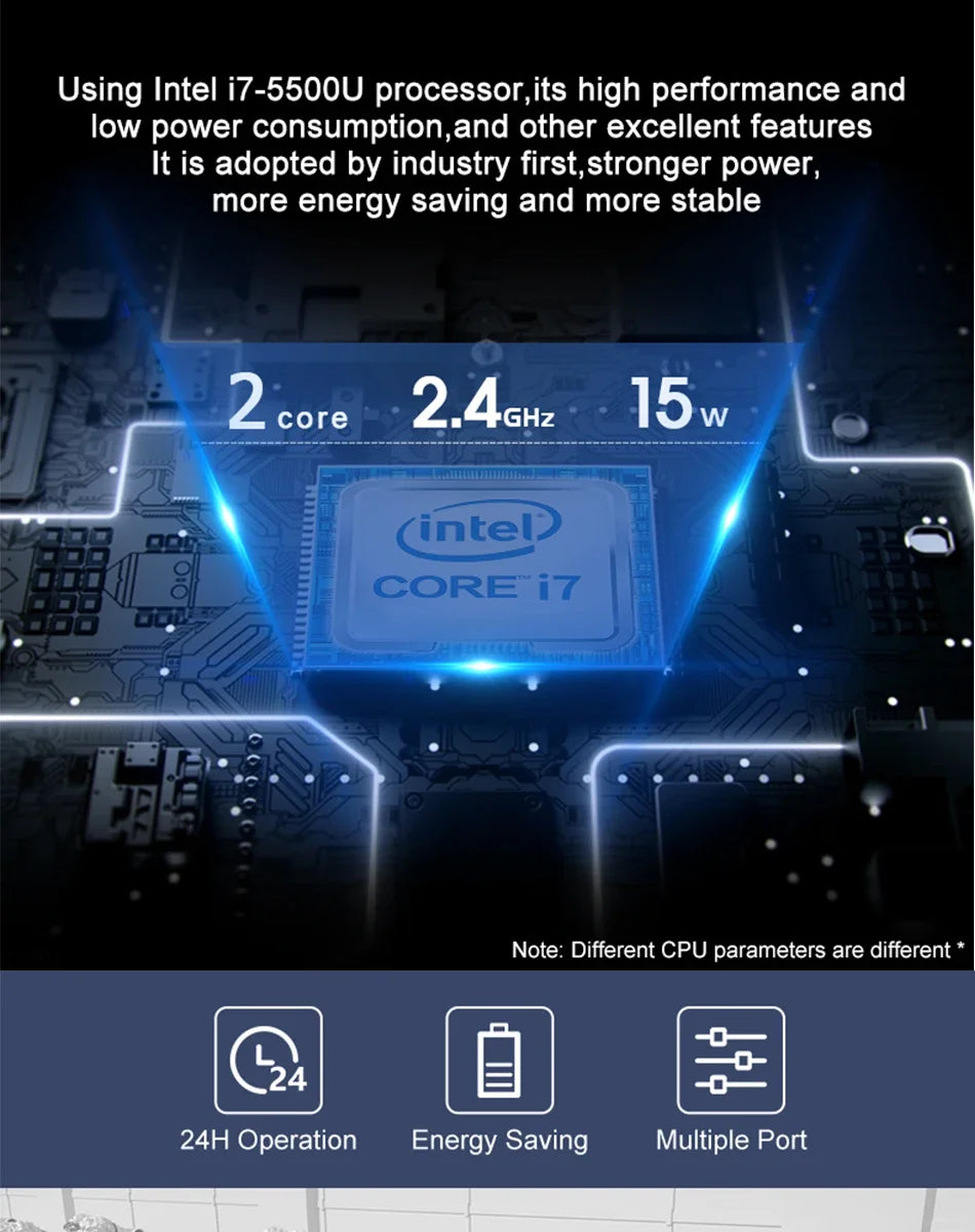 Lüfterloser Mini Industrie-PC Dual LAN 6 COM Windows 11