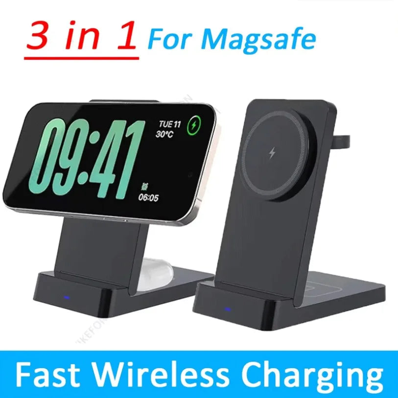 30W Faltbares 3-in-1 Magsafe Ladegerät Station