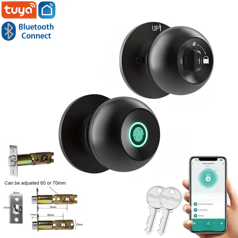 Smartes Türschloss mit Fingerabdruck & Tuya App