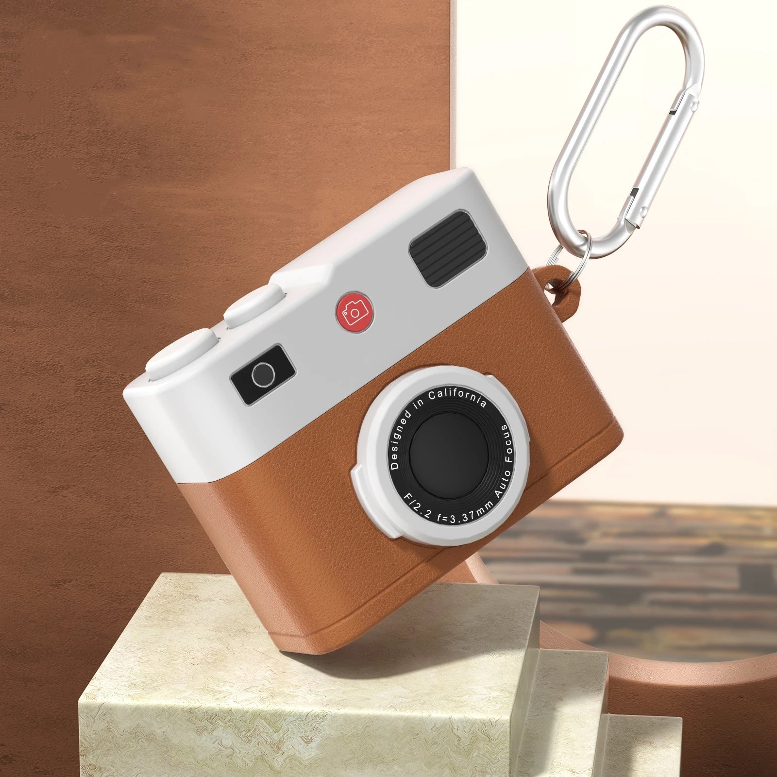 Retro camera design silicone case for AirPods Pro 3