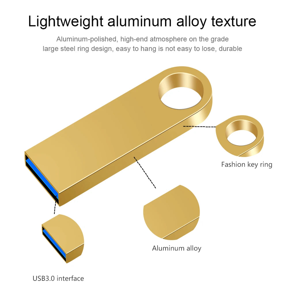 Metall USB-Stick 128GB 3.0 wasserdicht mit Logo