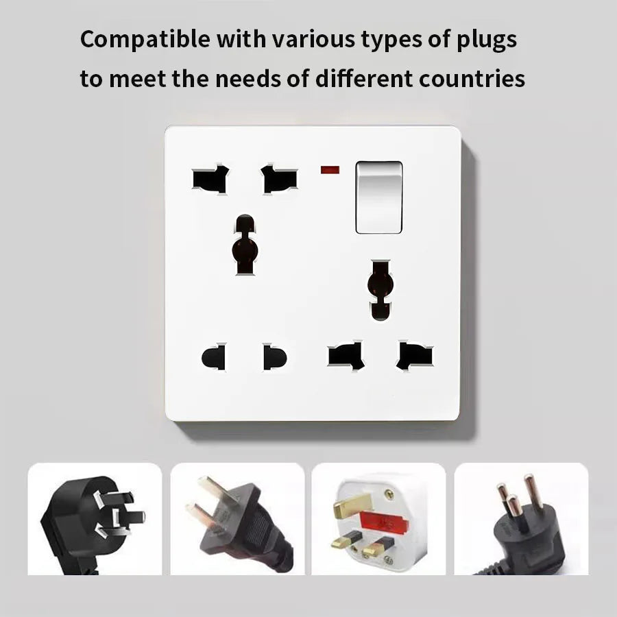 UK 8-hole high-performance wall socket for kitchens, 13A