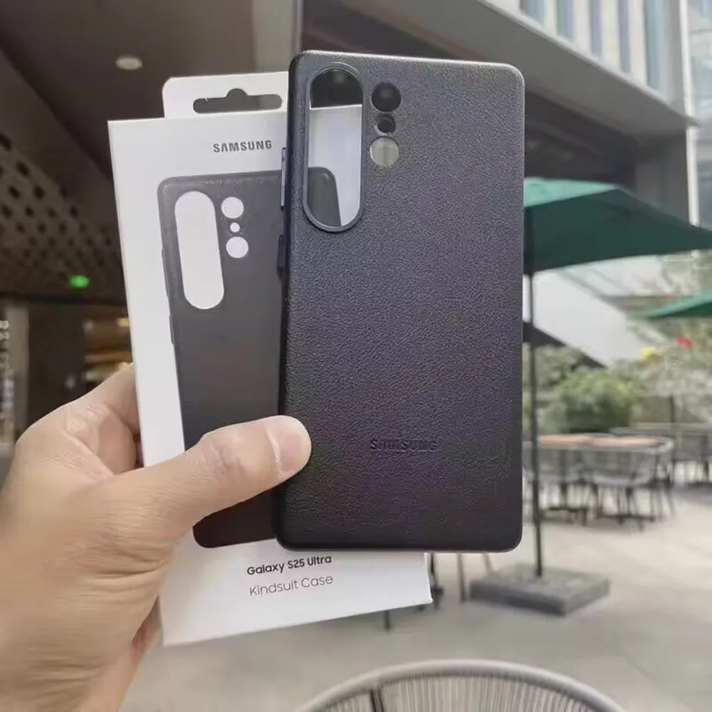 Luxus Lederhülle für Samsung Galaxy S25 Ultra