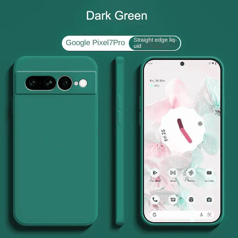 Liquid silicone case for Pixel 8A–10 Pro