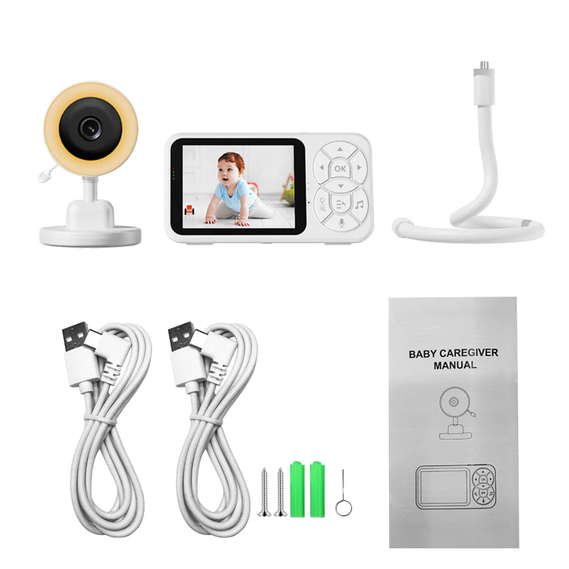 3.5 inch Baby Monitor RGB Night Light Night Vision