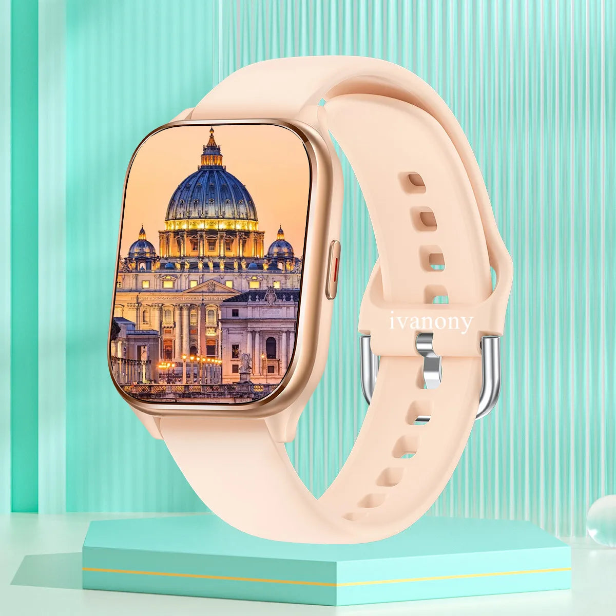 Moderne Smartwatch 2025 mit AI Anruf & Fitness Tracker