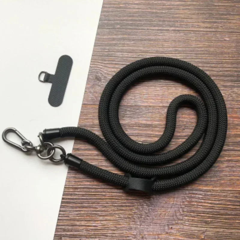 Adjustable phone lanyard, detachable neck strap