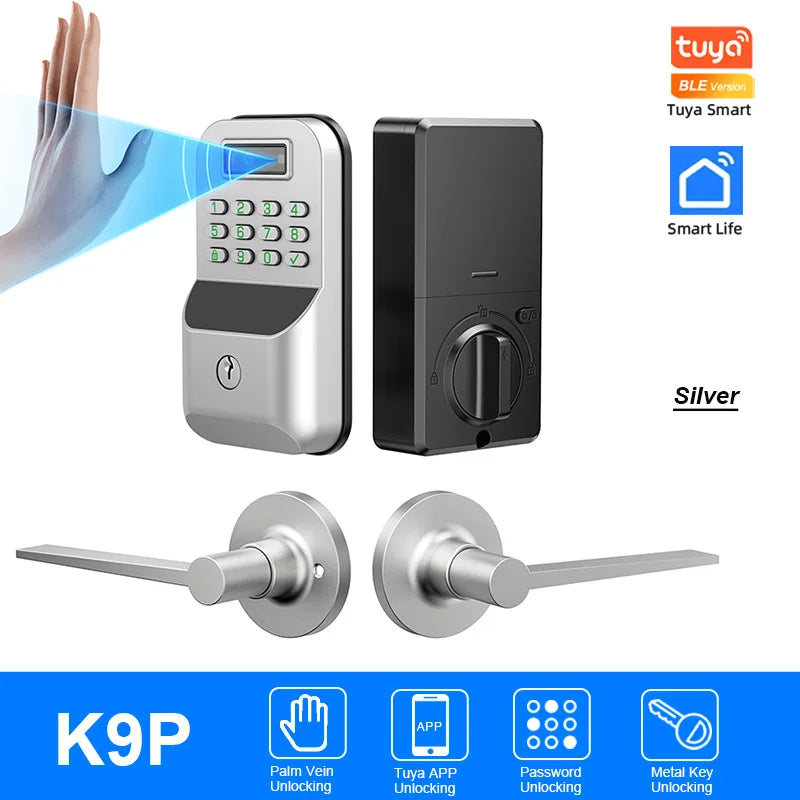 CDOK K9 Smart Türschloss mit Fingerabdruck & App