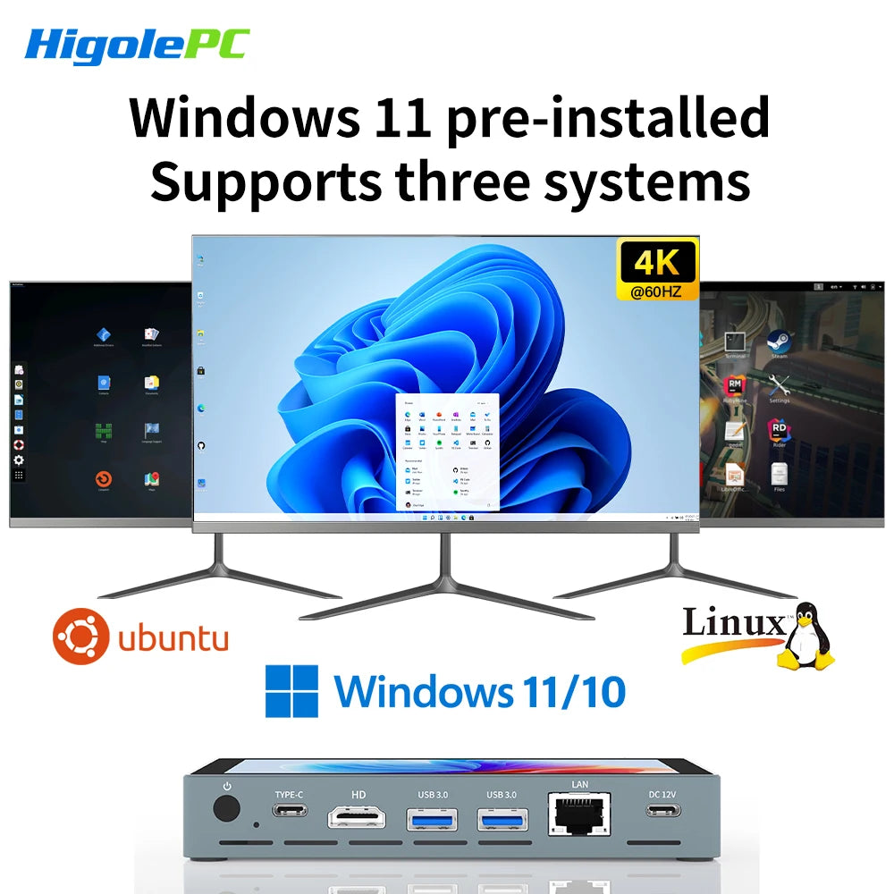 Higole Gole 2 Pro Mini-PC mit Touchscreen & Win11