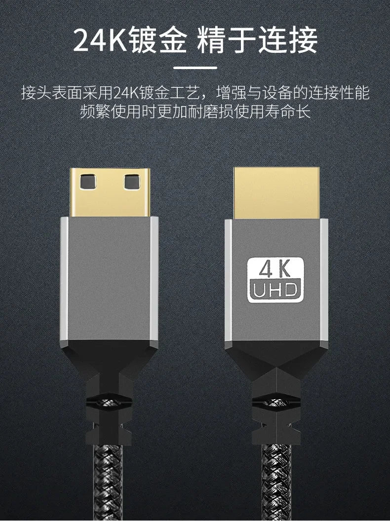 10M 4K HDMI Kabel 60Hz Mini zu HDMI Adapter High Speed