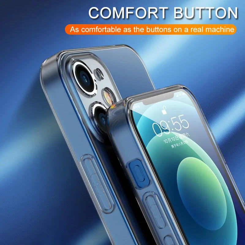 Coque en silicone transparente ultra fine pour iPhone