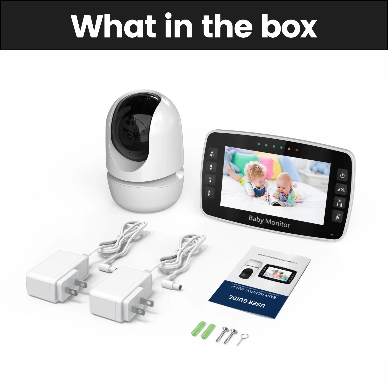 4,3-Zoll Babyphone PTZ mit Temperaturanzeige 2023