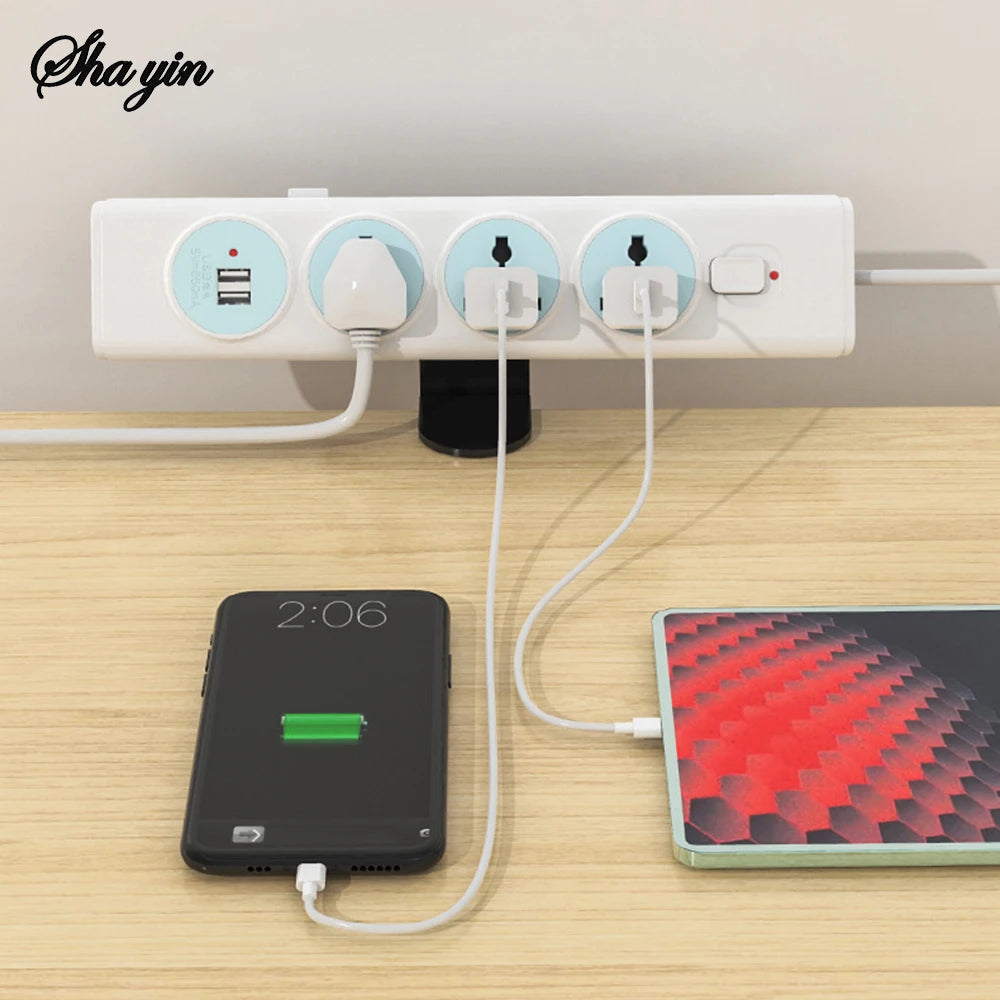 Steckdosenhalter Untertisch Kabelmanagement Regal