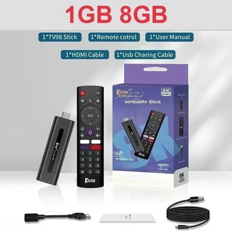 Android 14 Smart TV Stick mit 4K/8K Streaming
