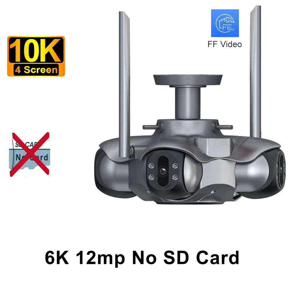10K 20MP WLAN PTZ Kamera Outdoor Vierfach-Ansicht
