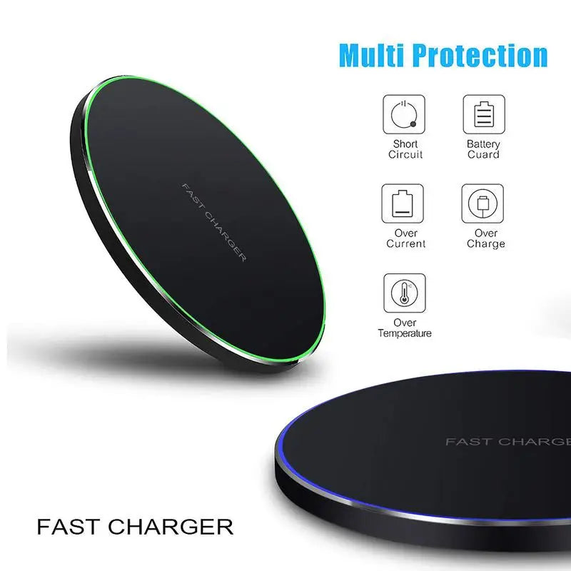 15W Wireless Fast Charging Pad with Light