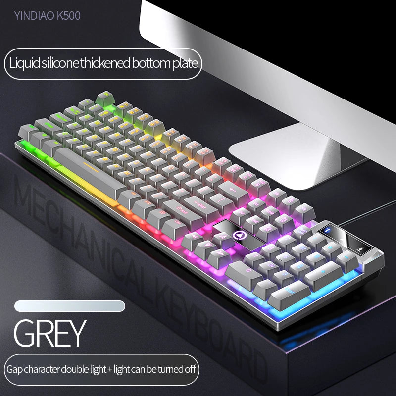Gaming-Tastatur 104 Tasten RGB Kabel