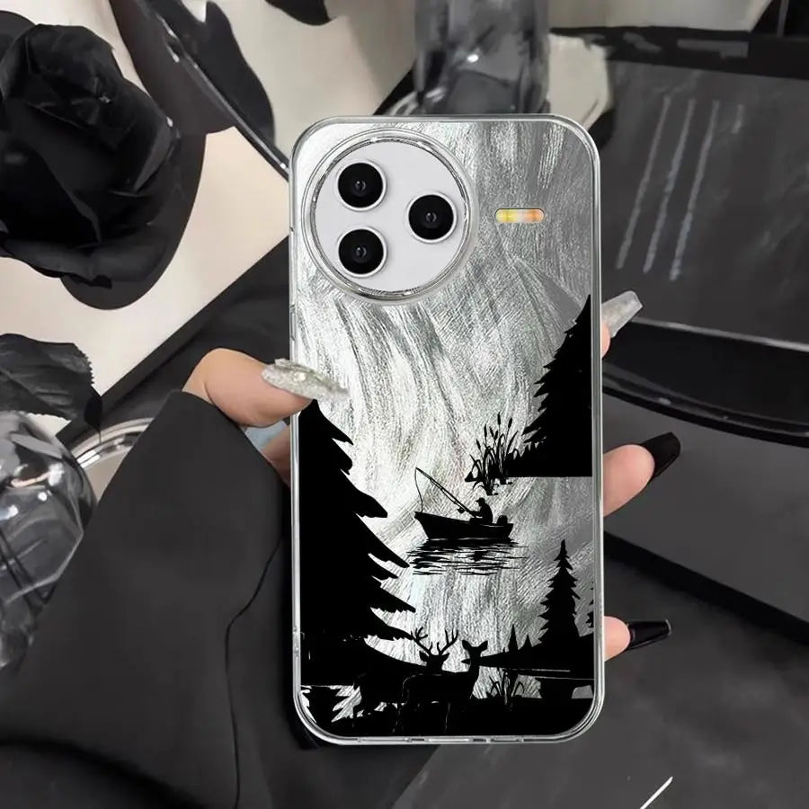 Halloween Schloss Fledermaus Hülle für Redmi A3x 13C