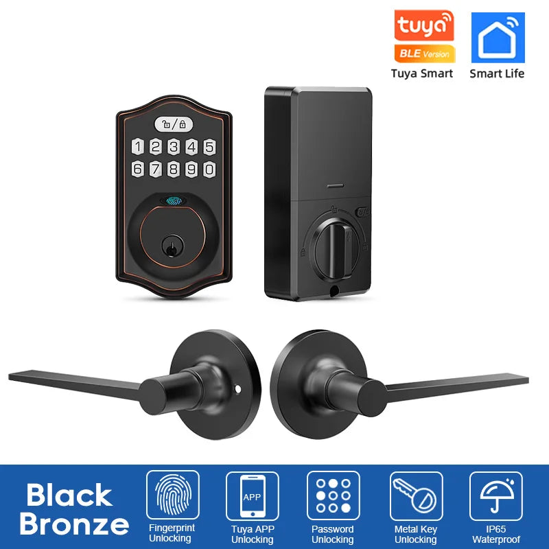 CDOK K6 Tuya Smart Türschloss Fingerabdruck IP65