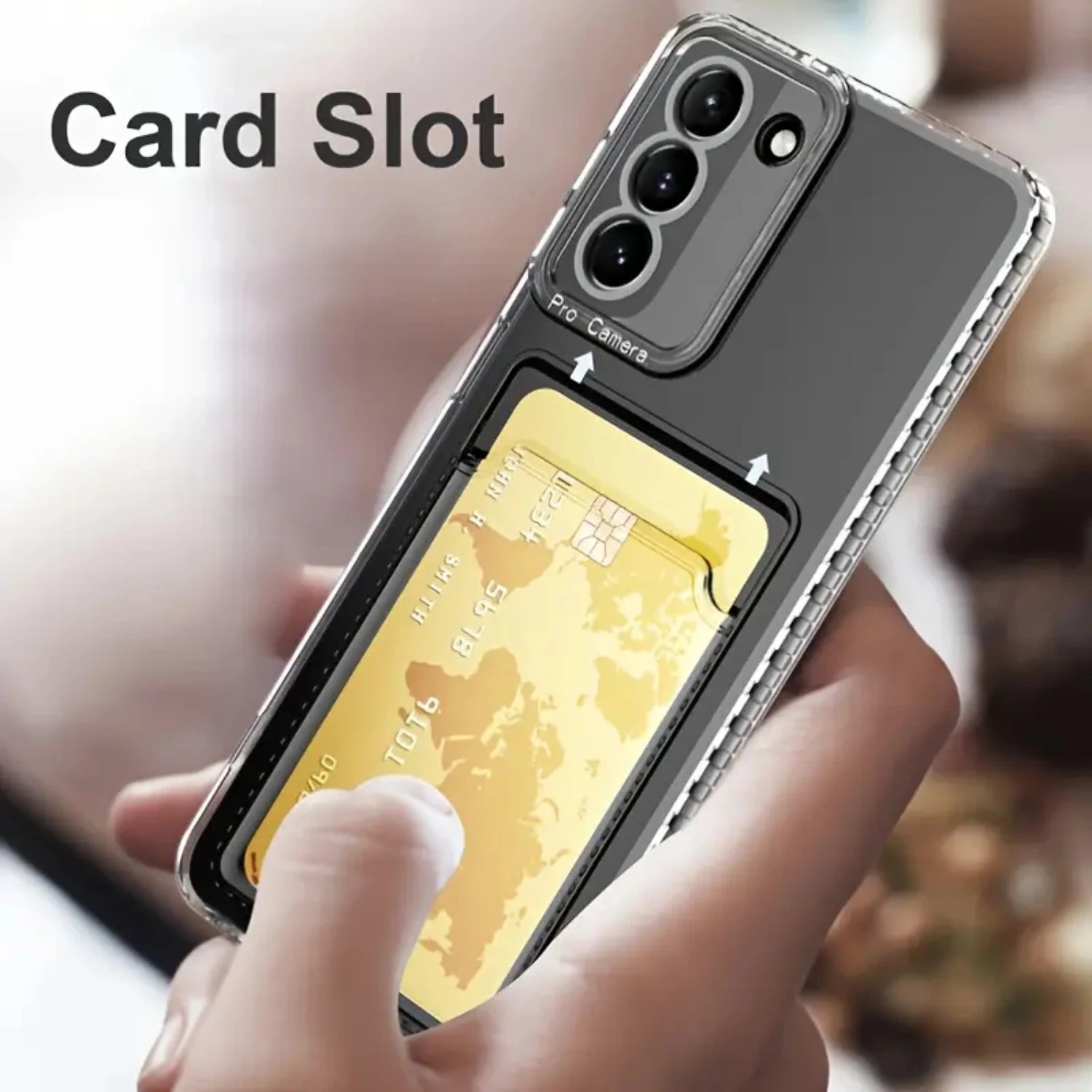 Transparente Kartenfach-Schutzhülle Galaxy S22