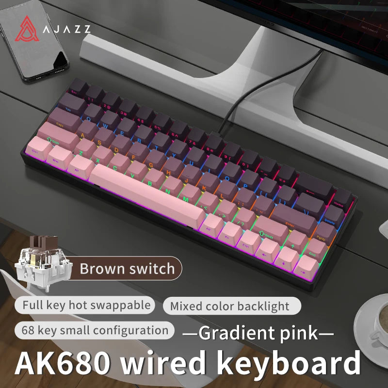 AJAZZ AK680 mechanische 68-Tasten Tastatur